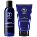 Neal's Yard Remedies Duo: Invigorating Hair & Body Wash 200ml & Close Shave Cream 140ml Neal's Yard Remedies Duo: Invigorating Hair & Body Wash 200ml & Close Shave Cream 140ml