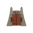 Jurassic Park Gates Hinged Pin Badge Jurassic Park Gates Hinged Pin Badge