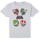 Nintendo Super Mario Circles Unisex T-Shirt - White Nintendo Super Mario Circles Unisex T-Shirt - White