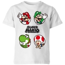 Nintendo Super Mario Circles Kids' T-Shirt - White Nintendo Super Mario Circles Kids' T-Shirt - White