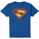 DC Comics Superman 3D Superman Logo Unisex T-Shirt - Blue DC Comics Superman 3D Superman Logo Unisex T-Shirt - Blue