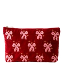Elizabeth Scarlett Dazzling Bows Velvet Everyday Pouch - Rouge Elizabeth Scarlett Dazzling Bows Velvet Everyday Pouch - Rouge