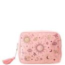 Elizabeth Scarlett Boho Mysticism Blush Pink Velvet Wash Bag Elizabeth Scarlett Boho Mysticism Blush Pink Velvet Wash Bag
