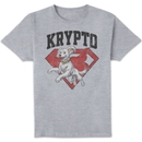 DC Comics Superman Krypto Unisex T-Shirt - Grey DC Comics Superman Krypto Unisex T-Shirt - Grey