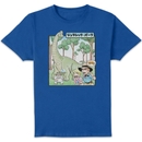 Jurassic Park Anime First Sight Anime Unisex T-Shirt - Blue Jurassic Park Anime First Sight Anime Unisex T-Shirt - Blue
