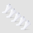 MP Unisex Trainer Socks (5 Pack) - White - UK 2-5