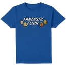 Marvel Fantastic Four 70s Logo Unisex T-Shirt - Blue