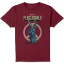 DC Comics Peacemaker 2 Fingers Unisex T-Shirt - Burgundy DC Comics Peacemaker 2 Fingers Unisex T-Shirt - Burgundy