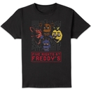 Five Nights at Freddy's 4 Heads Unisex T-Shirt - Black