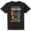 Marvel Iron Man Vs. Doom Unisex T-Shirt - Black