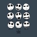 The Nightmare Before Christmas Many Faces Unisex T-Shirt - Charcoal