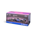 Bburago F1 BWT Alpine F1 Team A524 2024 With Gasly Helmet 1:43 Scale Model