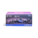 Bburago F1 BWT Alpine F1 Team A524 2024 With Ocon Helmet 1:43 Scale Model