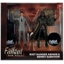 McFarlane Toys Fallout New Vegas Riot Ranger Armor And Benny Survivor 7" Action Figure 2-Pack
