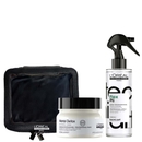 L'Or&eacute;al Professionnel Metal Detox Hair Mask & Tecni Art Pli Thermo-modelling Styling Spray with Weekend Travel Pouch