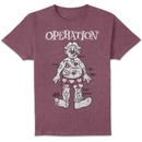 Operation Classic Board Unisex T-Shirt - Burgundy Acid Wash