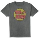 Tom & Jerry Vintage Logo Unisex T-Shirt - Black Acid Wash