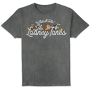 Looney Tunes Retro Lineup Unisex T-Shirt - Black Acid Wash