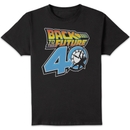 Back To The Future 40th Anniversary Unisex T-Shirt - Black Back To The Future 40th Anniversary Unisex T-Shirt - Black