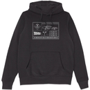 Back To The Future Schematics Hoodie - Black Back To The Future Schematics Hoodie - Black