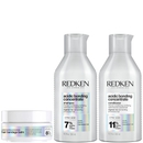 Redken Acidic Bonding Concentrate Hair Bandage Balm 75ml, Shampoo 300ml and Conditioner 300ml Bundle