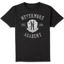 Wednesday Nevermore Academy Unisex T-Shirt - Black Wednesday Nevermore Academy Unisex T-Shirt - Black