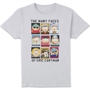 South Park The Many Faces Of Eric Cartman Unisex T-Shirt - White