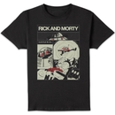 Rick and Morty Comic Strip Unisex T-Shirt - Black