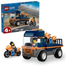 LEGO City Motorcycle Transporter Toy and 2 Minifigures 60491