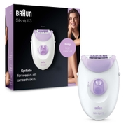 Braun Silk-épil 3-170 Epilierer, Weiß/Violett