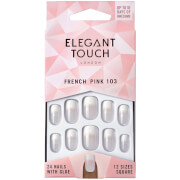 Накладные ногти средней длины с французским маникюром Elegant Touch Natural French Nails — 103 (M) (Pink) (Fade Tip)