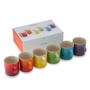 Le Creuset Stoneware Rainbow Mugs (Set of 6) - 350ml