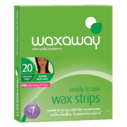 Waxaway By Caron Ready To Use Wax Strips Facial 20Pk