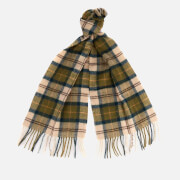 Barbour Men's Tartan Lambswool Scarf - Ancient