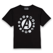 Avengers Team Logo Men's T-Shirt - Black