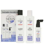 Nioxin 3D Care System System 5, 3 Part System Kit For Chemically Treated Hair With Light Thinning