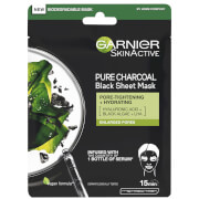 Garnier Charcoal and Algae Purifying and Hydrating Face Sheet Mask for Enlarged Pores maska do twarzy 28 g