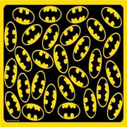Buckle-Down DC Comics Batman Logo Scattered Placemat - Black/Yellow