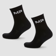 Calcetines clásicos Essentials para hombre de MP - Negro (pack de 2)