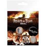 Attack on Titan Characters Badge Pack