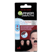 Garnier Pure Active Charcoal Anti-Blackhead Nose Strips -mustapääliuskat 4 kpl