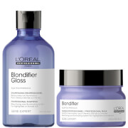 L'Oréal Professionnel Serie Expert Blondifier Gloss Shampoo and Masque Duo -shampoo ja hiusnaamio