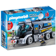 Playmobil City Action Camion des policiers d'élite avec sirène et gyrophare (9360)