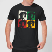 Bob Marley Faces Men's T-Shirt - Black