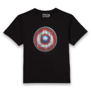 Marvel Captain America Wooden Shield Men's T-Shirt - Black