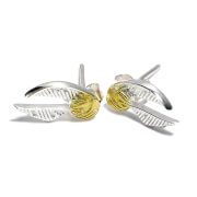 Harry Potter Golden Snitch Stud Earrings - Sterling Silver