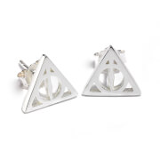 Harry Potter Deathly Hallows Stud Earrings - Silver