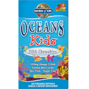 Cápsulas blandas con omega 3 y DHA Oceans Kids - Frutos del bosque y lima - 120 cápsulas blandas