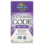 Garden of Life Vitamin Code Raw Vegan Zinc - 60 Capsules