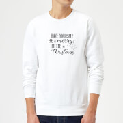 Merry little Christmas Sweatshirt - White